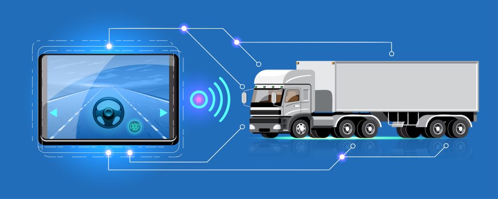 Smart trucking technology integrating tablet and truck for efficient fleet management